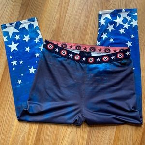 Captain America workout leggings